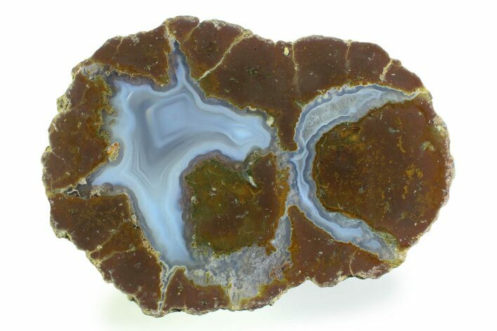 Colorful Polished Thunderegg Half - Nevada #337807
